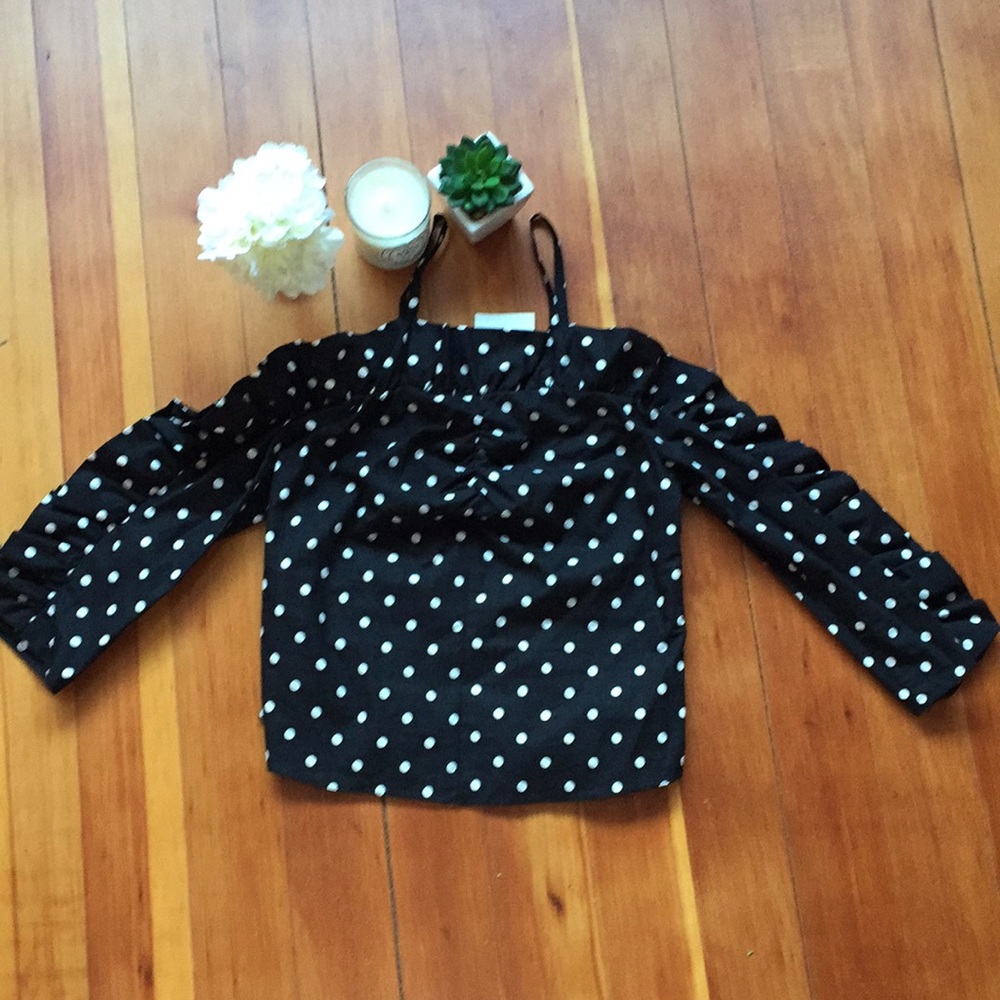 Urban Outfitters Polka Dot Ruffle Top - Picture 6 of 8